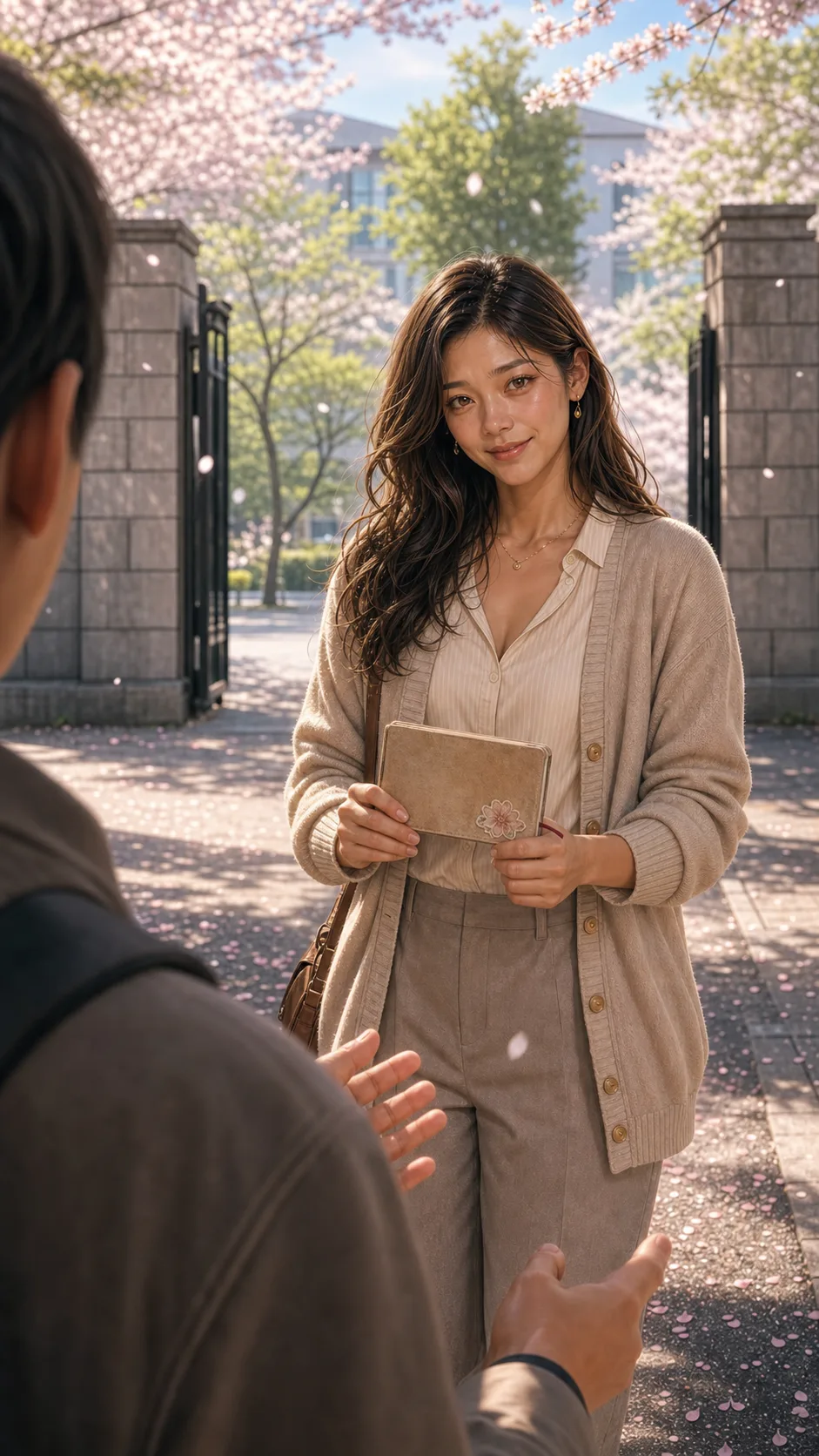 Jasmineに手帳を返す場面